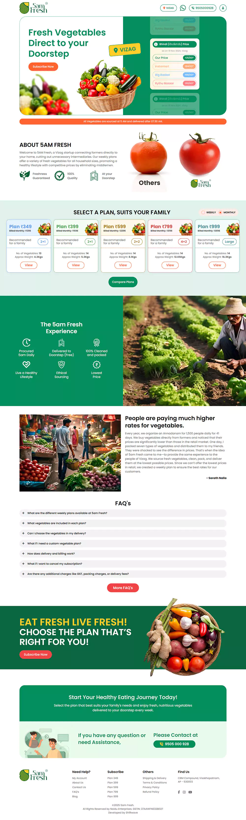 5am Fresh Website