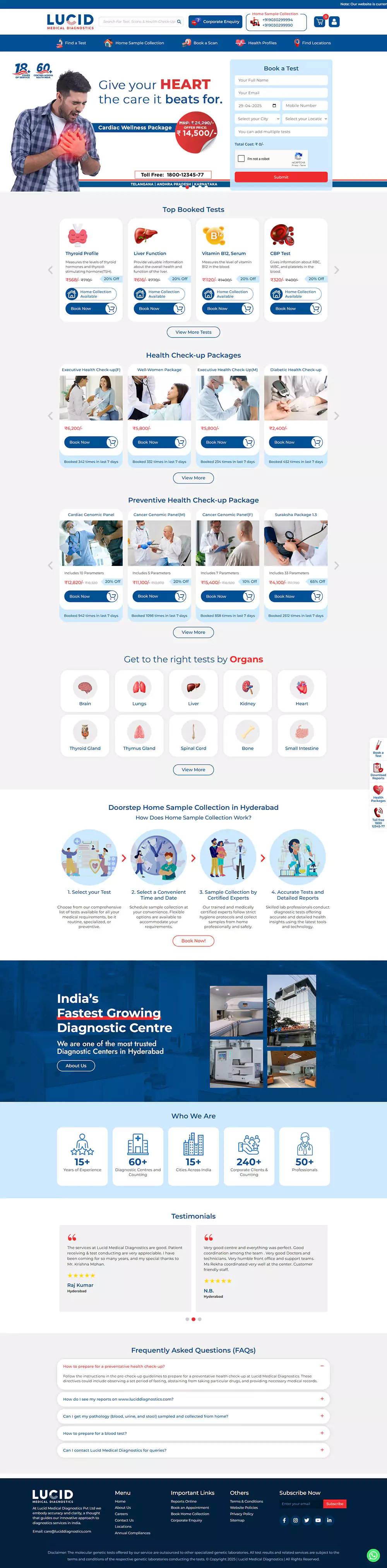 Lucid Diagnostics Website